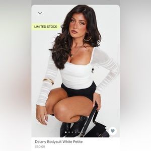 Princess Polly Delaney White Bodysuit